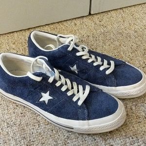 Converse blue suede (Women's Size 10)